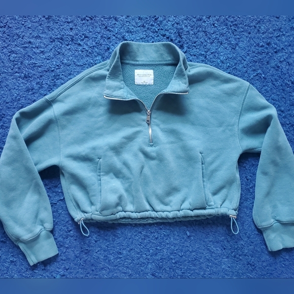 Abercrombie & Fitch Sweaters - Abercrombie & Fitch Soft A&F Collection Half-Zip Cowl Sweater Size XS